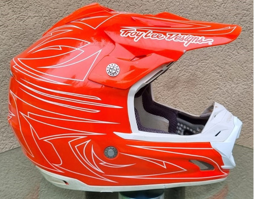 Casco Motocross Troy Lee Design Se3 Con Visera De Repuesto