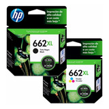 Combo Cartuchos Hp 662xl Original Hp Nuevos Sin Vencer Gtia