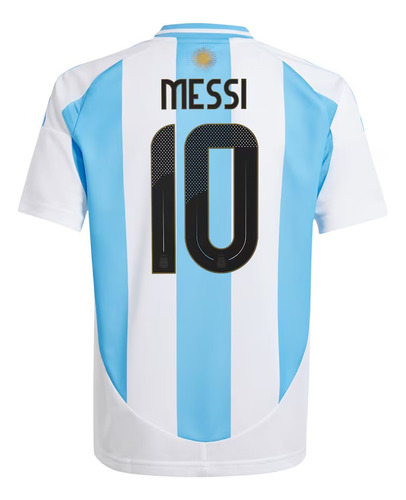 Jersey Playera Messi Argentina 2024 V Fan Con Logos