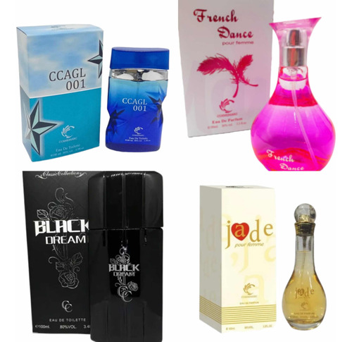 Pack De 4 Perfume Hombre Y Mujer 100ml Alternativis Generico