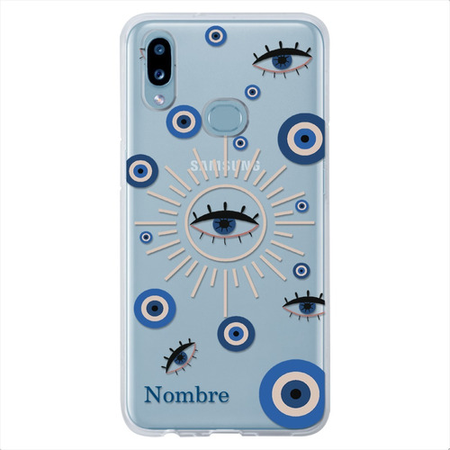 Funda Para Samsung Galaxy Ojo Turco Personalizada Tu Nombre