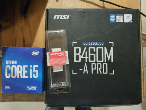 I5 10400f(sin Video), Msi B460m Y 16 Gb Ram. Mas Adicionales