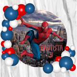 Fondo Banner Candy Bar Personalizado Spiderman 70x70cm