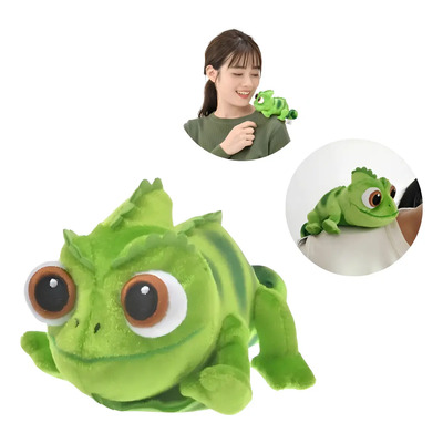 Pelúcia Disney Pascal Enrolados Camaleão Gruda No Ombro | Frete grátis