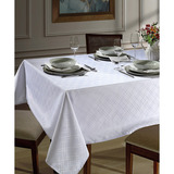 Toalha De Mesa 8 Lugares Requinte Luxo Branco Geo Dohler