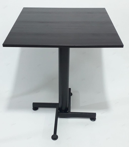 Mesa Cruceta Metálica Con Tapa De 60x60 En Madera Madecore