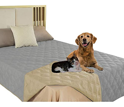 Funda Impermeable Y Reversible Para Cama Sofá Perro Y Gato