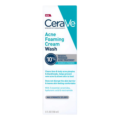 Cerave Acne Control Con 10 % De Bpo Limpiador Facialespumoso | Envío gratis