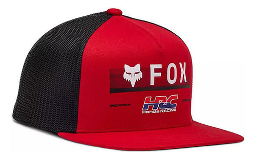Gorro Jockey Lifestyle Niño Fox X Honda Snapback Rojo Fox