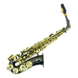 Saxofon Alto Versalles Niquel Negro/dorado Nuevo C/ Estuche 