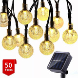 50 Luces Led 8 Modos A Prueba De Agua Solar Light String