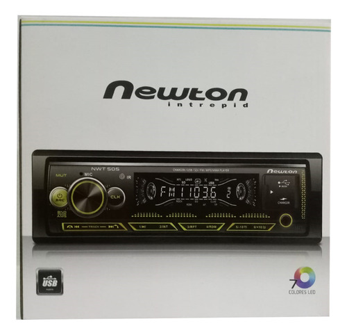 Autoradio Newton Nwt505intrepid  Usb Bluetooth Mp3 Wma Foto 2
