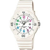 Reloj Mujer Casio Cod: Lrw-200h-7b Joyeria Esponda Color De La Malla Blanco Color Del Bisel Blanco Color Del Fondo Blanco