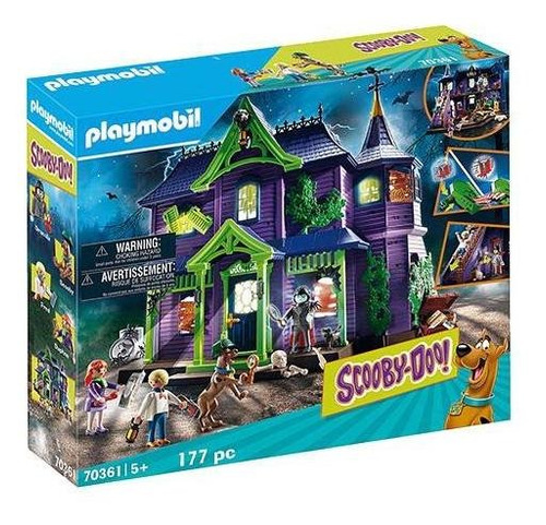 Juego Playmobil Scooby-doo! Aventura En Mansión Misteriosa Cantidad De Piezas 177