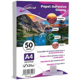 Papel Adhesivo Glossy  A4 135gr 250 Hojas Antioxido