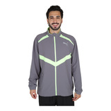 Campera Running Puma Run Ultraweave Hombre En Gris Y Verde |