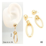 Mayoreo 13 Pares Aretes Sencillos Y Premium Chapa 18 K #2