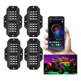 Luz Led Rgb Rock Light Bluetooth 4pzs App Control 24led Smd