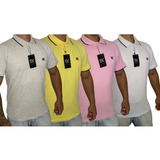 Kit 3 Camisas Polo Masculinas G1 Ao G6 Atacado