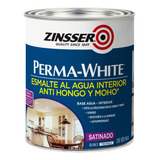 Esmalte Al Agua Perma-white 946ml Blanco Satinado Zinsser
