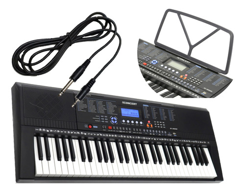 Teclado Musical Profissional Concert  C-300 61 Teclas + Usb