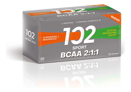 102 Sport Bcaa Sobres X 30 Sabor Naranja