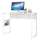 Mesa Industrial P/ Computador Notebook Escritório 120x45x75 Cor Branco