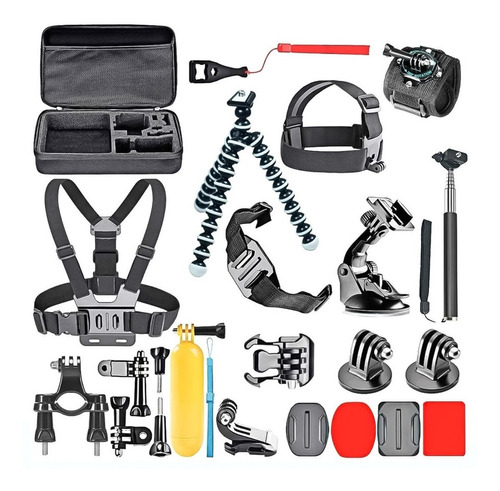 Kit Maleta Gopro Accesorios De Cámara Deportiva 28 Piezas