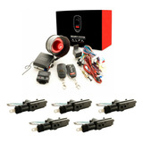 Kit De Auto Alarma Antirrobo Y 5 Actuadores Para Seguros