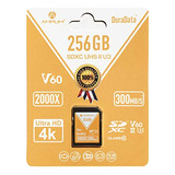 Tarjeta Sdxc Sd Amplim V60 Uhs-ii De 256 Gb, 300 Mb/s 2000x