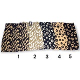 Pollera Mini De Bengalina Estampada Animal Print C/ Cinturon