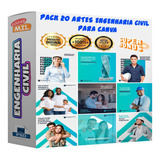 Pack 20 Artes Para Engenharia Civil Editáveis Psd + Png