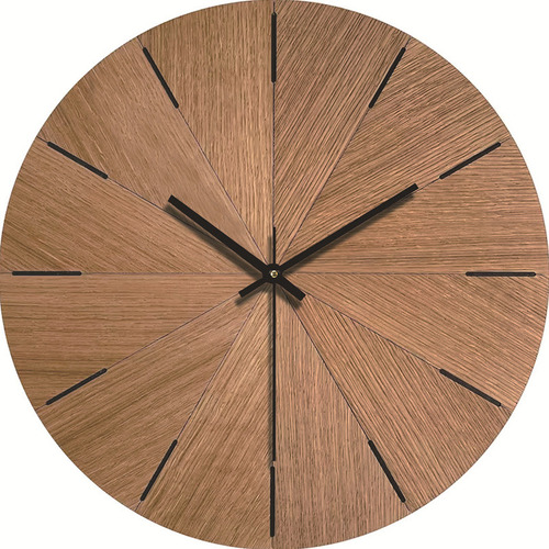 Reloj De Pared Decorativo De Madera Simple Y Silencioso B