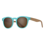 Gafas De Sol Blue Planet Dev De Madera Mate Con Lentes Polar