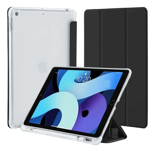 Funda Traslúcida Para iPad 10.2 7°/8° Gen Con Ranura Lápiz