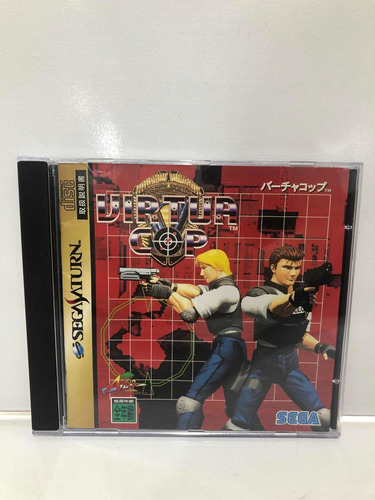 Jogo Virtua Cop Original Sega Saturn Completo Japonês!