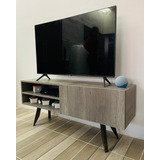 Mueble Para Tv Con Puerta Melamina Moderno Tv 55