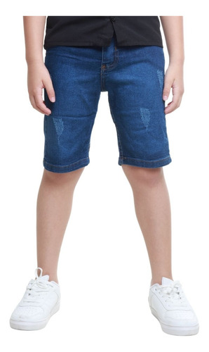 Bermuda Short Jeans Infantil Menino Bebê