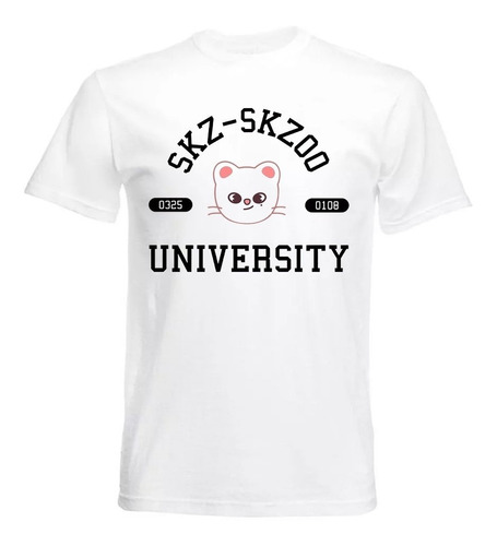 Remera Skzoo University Stray Kids Aesthetic Niños Y Adultos