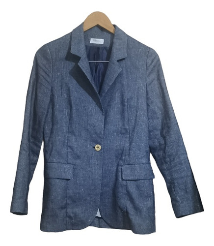 Blazer Formal Jean Largo Dama Mujer