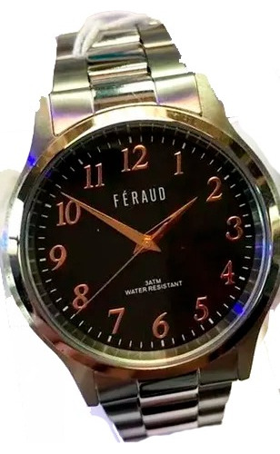 Reloj Feraud Hombre Lf200 100% Acero Cristal Duro 30m 