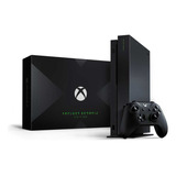 Xbox One X Scorpio Edition Na Caixa + Adaptador Kinect + Proteção Analógico Do Controle