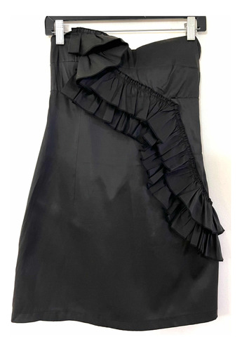 Vestido De Fiesta Marca Mor Talla S/m Negro Usado