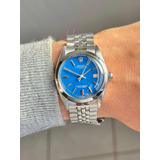 Reloj Rolex Oyster Date Azul Acero Original Año 1967 Man 123