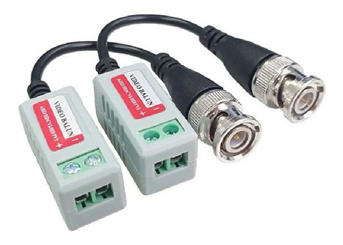 Kit 30 Conector Par Trançado Video Balun Passivo Ate 600mt