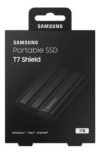 Ssd Externo 1tb Samsung T7 Shield Usb-c - 1,050mb/1,000mb