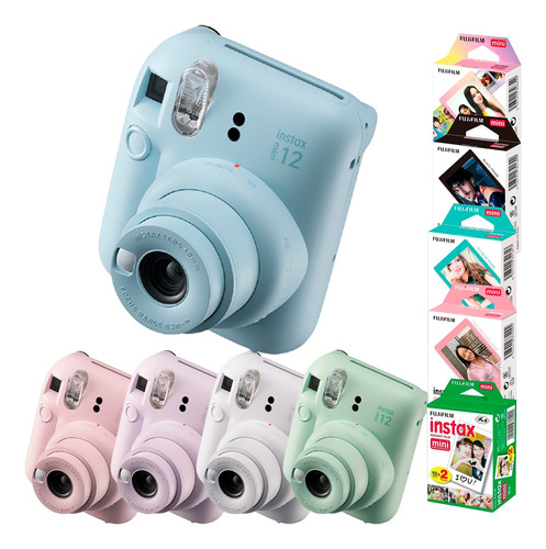 Câmera Instax Mini 12 Fujifilm + 20 Filmes Lindos Variados