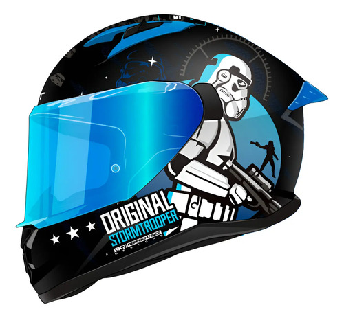 Casco Shaft Integral Sh522-sp Trooper Negro