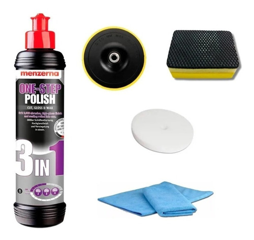 Kit Full Pulido Abrillantado Menzerna 3 En 1 250cc Detailing