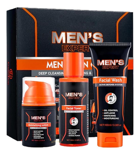 Kit Skincare Para Hombre Limpiador Tonico 